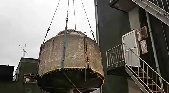冷却塔の撤去作業イメージ