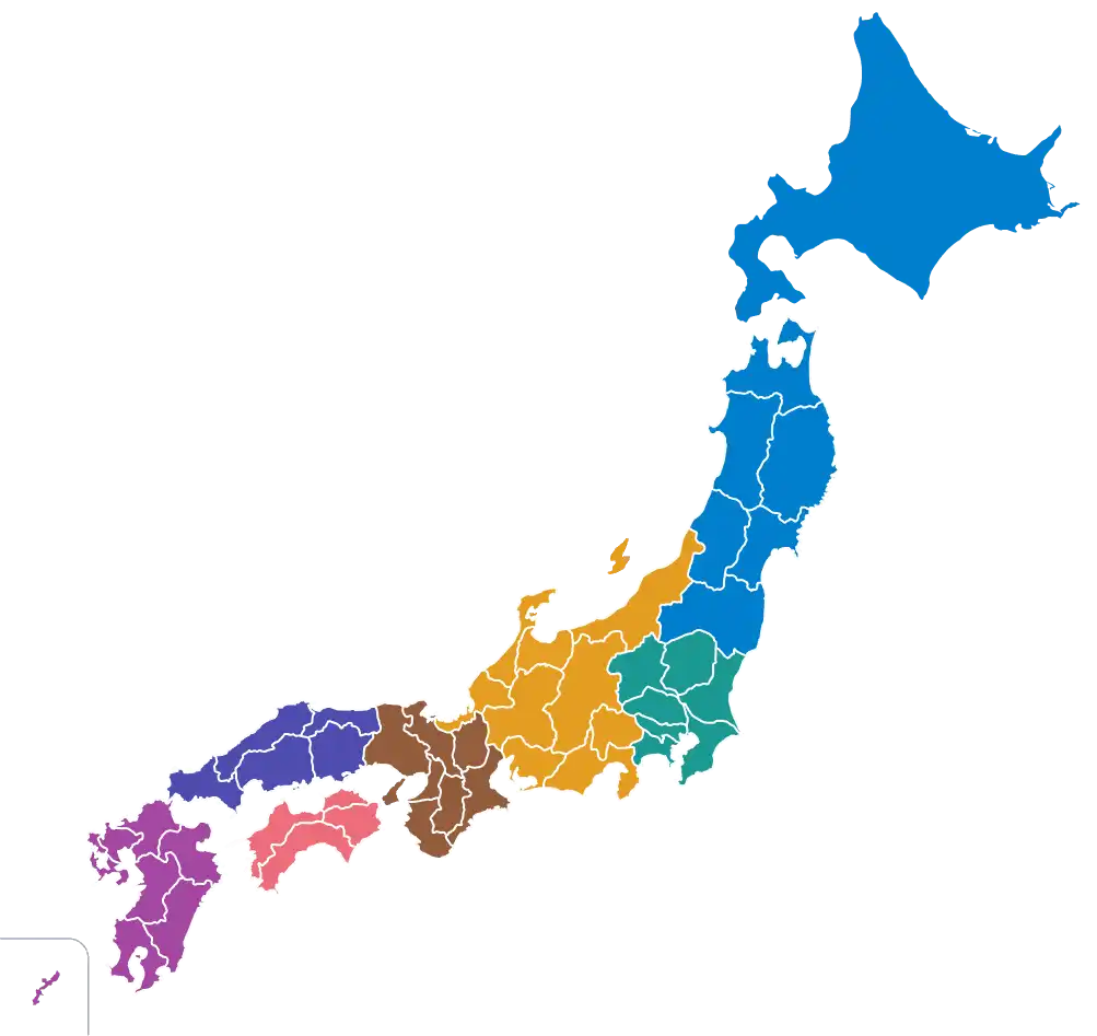 日本地図の画像