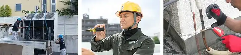 全国の直工店による安心施工のイメージ