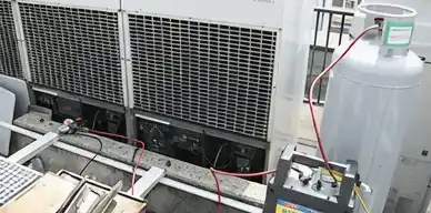 既設機器のフロンガス回収