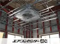新設店舗の業務用エアコン設置事例の施工写真