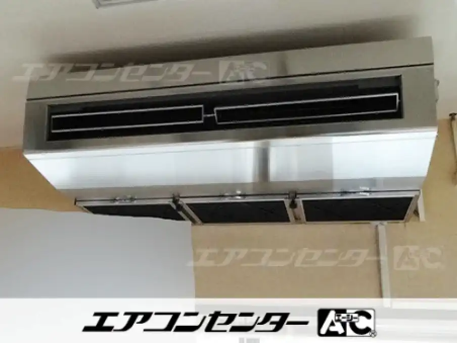 栃木県 小山市 韓国料理店客席 厨房用エアコン設置前の様子