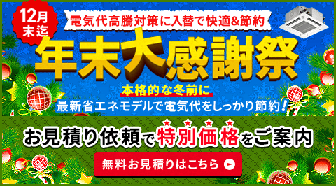 年末大感謝祭・特別割引でご案内いたします