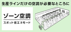 ゾーン空調 スポット省エネモ<span></span>ード