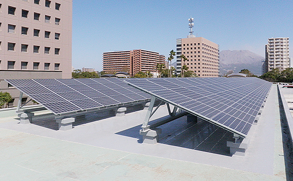 鹿児島県庁 南駐車場 太陽光発電システム設置工事