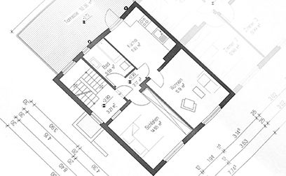 エアコンを設置する部屋の図面