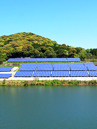 太陽光発電所の設置事例写真1